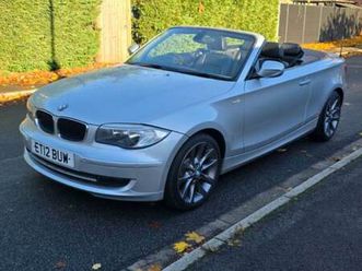 bmw 118d 2.0 exclusive edition convertible 2012. very low mileage only 61k.