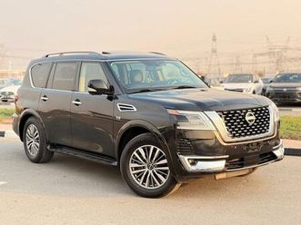 nissan armada sl full option sunroof, leather seats original 2021