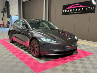 tesla model 3 autonomie standard rwd 1ère main + toit pano + sièges et volant chauffants + pare-soleil