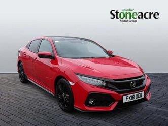 2018 honda civic 1.5 vtec turbo sport plus 5dr cvt hatchback petrol automatic