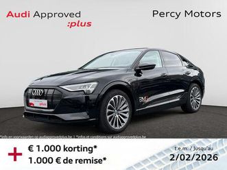 audi e-tron sportback audi e-tron sportback advanced 55 quattro 300 kw