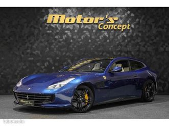 ferrari gtc4 lusso 6.3 v12 - bleu tour de france pack carbone / display camera toit pano