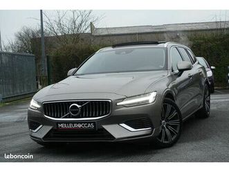 v60 t6 inscription hybride rechargeable geartronic awd 340ch cuir sport chauffant/toit ouvrant/gps europe/caméra de recul/carplay/full led/régulateur/attelage/1