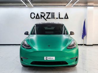 aed 1,860 / monthly l tesla model y 75 kwh l long range electric suv l green