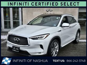 certified 2023 infiniti qx50 sensory awd