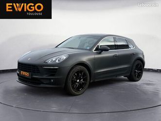 porsche macan 3.0 340 cv s pdk bva pdls pasm - echappement sport - camera de recul - covering noir mat - mod.2017