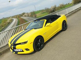 chevrolet camaro rs bumblebee 2014 cabrio gelb alufelgen dach