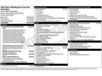 used 2021 ram 1500 big horn