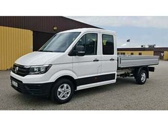 volkswagen crafter 2.0 tdi 4motion dubbelhytt 7sits crew cab chassi flak 3.5m