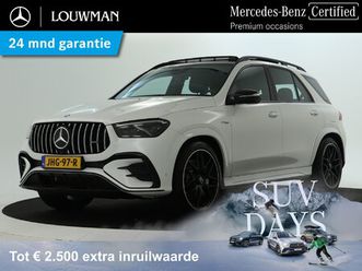 mercedes-benz gle mercedes-amg 53 hybrid 4matic+ | trekhaak | panorama schuif/kanteldak | burmester® sound system | 22 inch amg velgen | alarm klasse 3 | memory