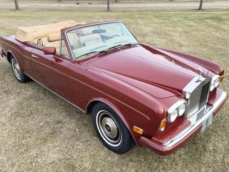 1985 rolls-royce corniche convertible