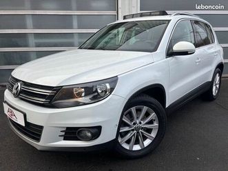 volkswagen tiguan 2.0 tdi 110ch carat 1ere main / cuir / toit ouvrant / gps / park assist
