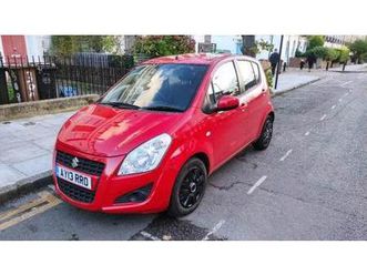 superb red suzuki splash, 12 month mot, hatchback, 2013, manual, 996 (cc), 5 doors - only £21 tax