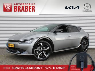 kia ev6 edition advanced 77.4 kwh | stuur-/stoelverwarming | btw | camera | cruise adapt. | elektr. achterklep + stoelbediening | 20 lm | 18% bijtelling |