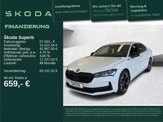 skoda superb sportline 2,0 tdi 142 kw 4x4 ahk hud 360°
