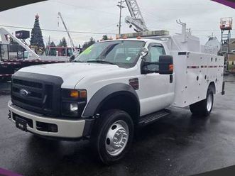 2008 ford f550 super duty regular cab & chassis - in-house financing a