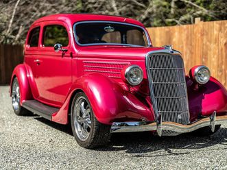 1935 ford slantback all steel, pink/brown, new brakes, runs great