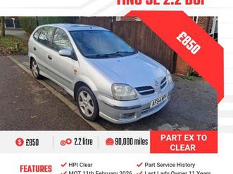 2004 nissan almera tino 2.2 dci 136 se 5dr hatchback diesel manual