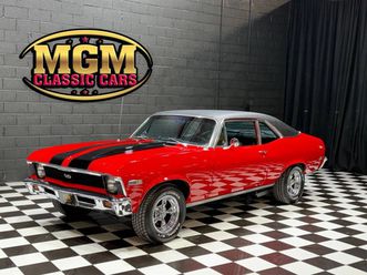 1968 chevrolet nova real slick paint - 350cid 5.7 - racing stripes