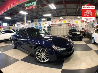 maserati ghibli * s q4 awd leather sunroof nav p/start b/spot came