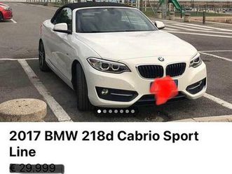 bmw 218d cabrio sport line