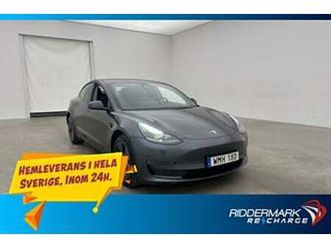 tesla model 3 long range awd svensksåld autopilot pano
