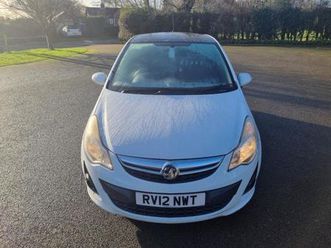 2012 vauxhall corsa 1.2 limited edition 3dr hatchback petrol manual