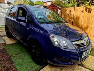 7 seater vauxhall zafira 2012 delivery is available