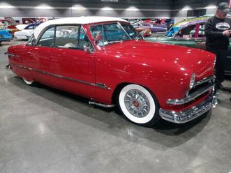 1951 ford victoria custom shoebox hot rods street rod red white