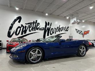 2007 chevrolet corvette conv 3lt, z51, nav, 6-speed, corsa, chromes, 42k!