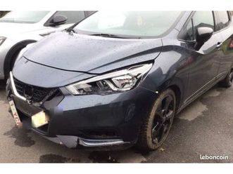 nissan micra n-sport 100ch xtronic bva 2021 endommagé
