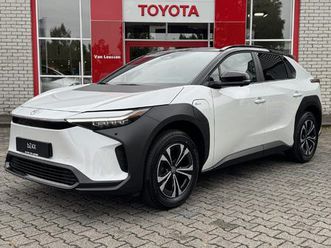 toyota bz4x dynamic 71 kwh bi-tone nieuw & direct leverbaar!!! pano-dak park-sensoren blind-spot 360° camera warmtepomp