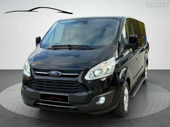 ford tourneo custom titanium 131ch - 9 places - caméra - sièges chauffants - 135 000km