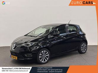 renault zoe r135 intens 52 kwh koopaccu navigatie apple carplay/android auto camera parkeersensoren cruise control stoel- en stuurverwarming climate control lic