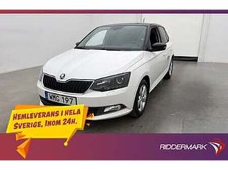 skoda fabia 1.2 tsi style p-sensorer carplay farthållare