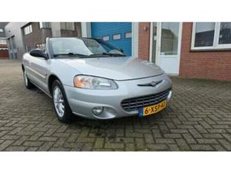 chrysler sebring 2.0 i 16v cabrio 2001 — chrysler — marktplaats