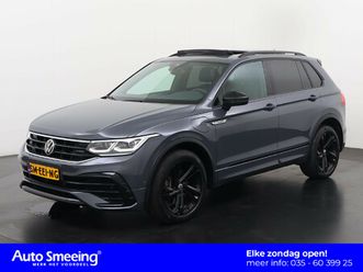 volkswagen tiguan 1.4 tsi ehybrid r line black style | panoramadak | leder | memory stoel | zondag open!