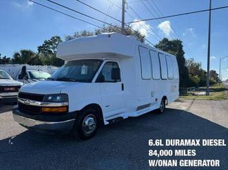 2006 chevrolet g30 shuttle bus / rv v8 6.6l duramax diesel 84,000 mi