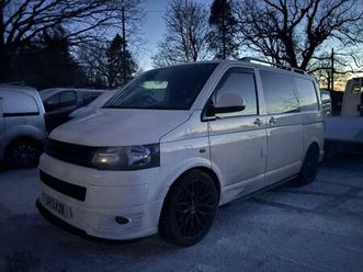volkswagen transporter 2.0 tdi 102ps 66,000 miles camper crew cab day van no vat