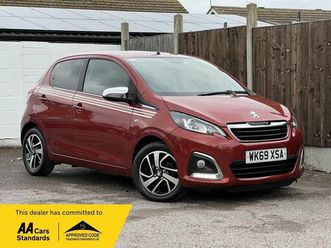 peugeot 108 1.0 collection hatchback 5dr petrol manual euro 6 (start/stop) (72 ps)