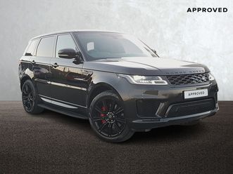 land rover range rover sport 2.0 phev p400e hse dyn, 21 gloss black alloy wheels, pan roof, heated seats, heated windscreen