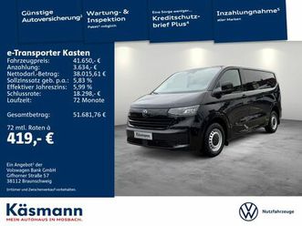 volkswagen e-transporter kasten t7 e-transporter kasten 160