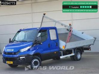 iveco daily 70c17 drie-zijdige 3.0l kipper 7-tons kraan dubb — bestelauto's — marktplaats