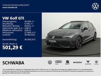 volkswagen golf gti 2.0 tsi *black style*pano*ahk*hdup*19