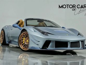 2013 ferrari 458 spider -over $100k mods-custom widebody kit & wheels