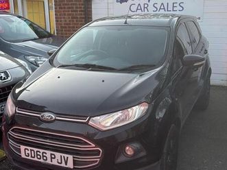 2016 ford ecosport 1.5 tdci 95 zetec 5dr hatchback diesel manual