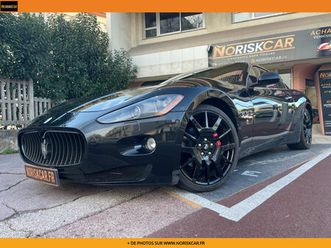 maserati granturismo 4.2 v8 ferrari 405 cv noir carbone cuir rosso palissandre