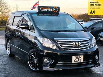 2014 toyota alphard 2.4 petrol automatic 5dr 7 seats cc ps roof led tv ulez compliant mpv petrol ...