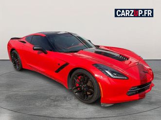 chevrolet corvette c7 coupé * 6.2 v8 – 466 ch * boîte auto * pack 2lt + z51 * toit verre * hud * cuir rouge * 02/2015 – 45 000 k