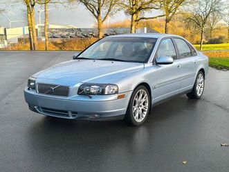 volvo s80 2,9l t6 steel blue metallic, vollleder